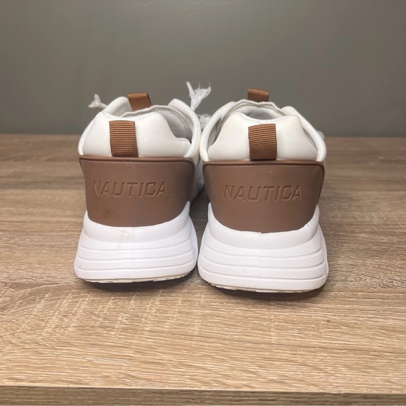 Nautica Chiatica Lace-Up Jogger Sneakers – White & Brown – Women’s US 8 - Picture 5 of 7